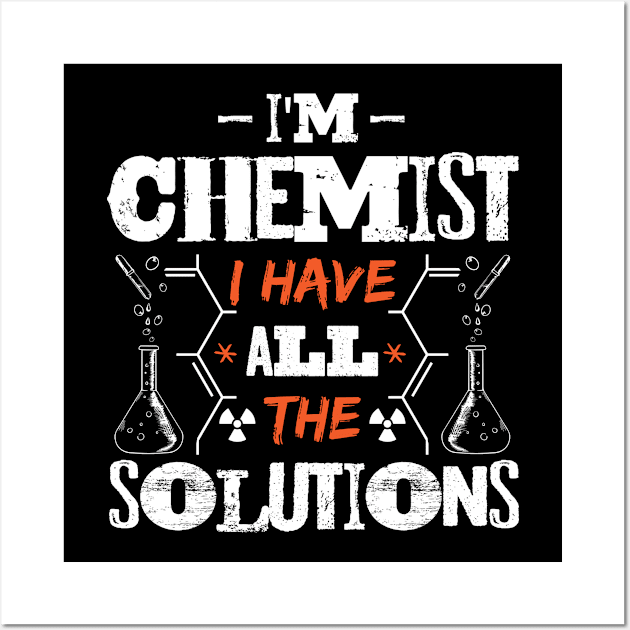 Chemistry/Teacher/Chemistry Teacher/Tutor/Students Wall Art by Krautshirts